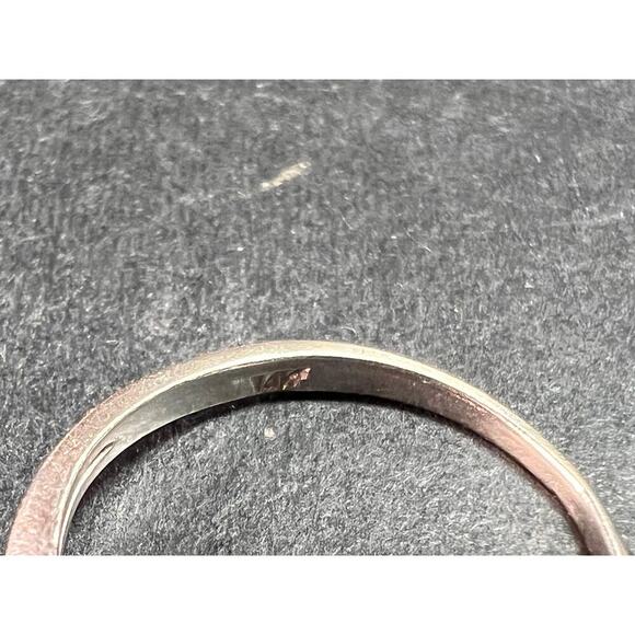 Vintage 14k white gold star ruby estate ring size 6 - Picture 4 of 16